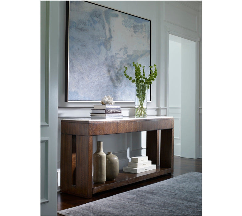 Century Furniture Warner Console Table With Stone Top