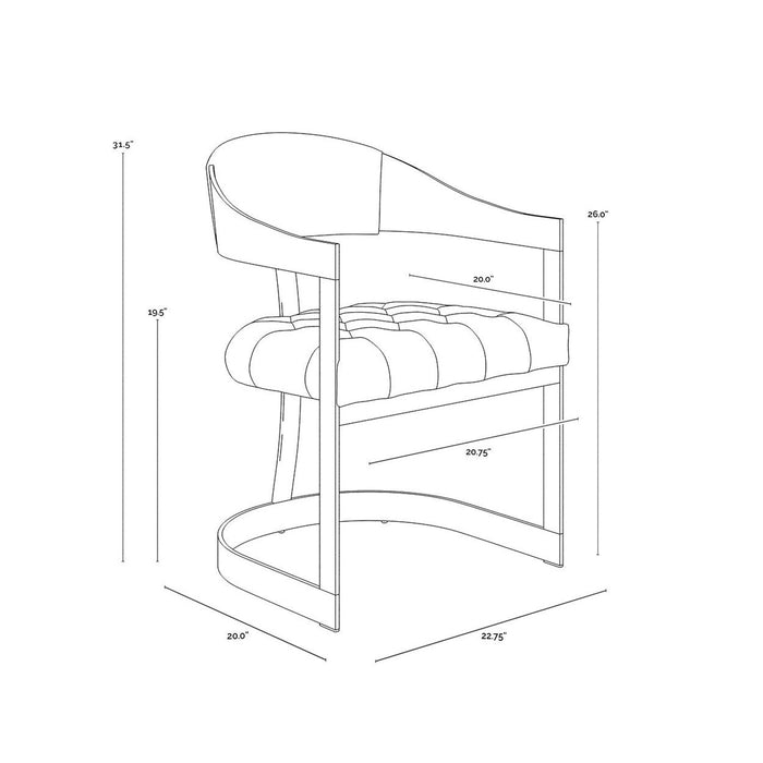 Sunpan Beaumont Dining Armchair