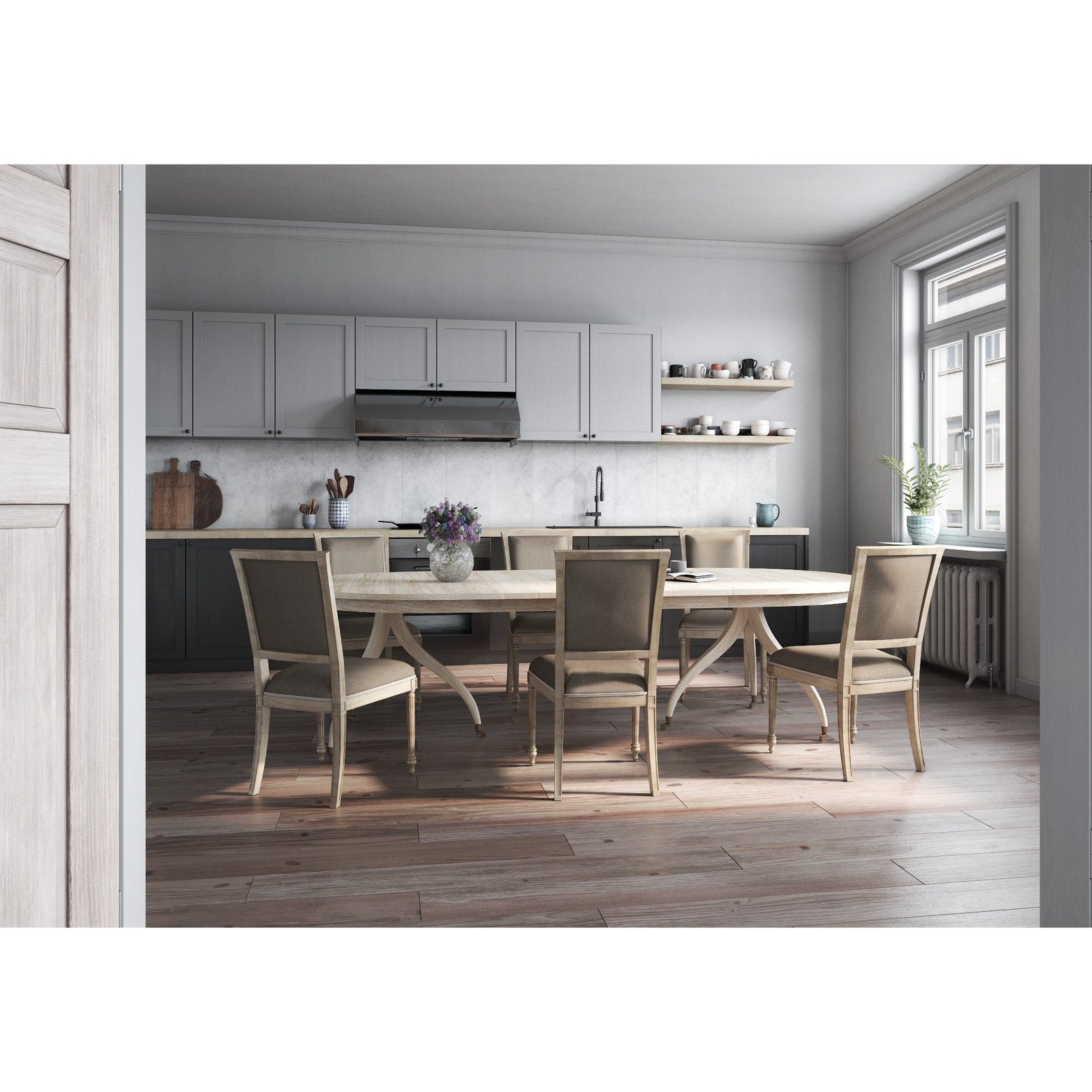 Jonathan Charles Solar Spider Leg Dining Table 496093