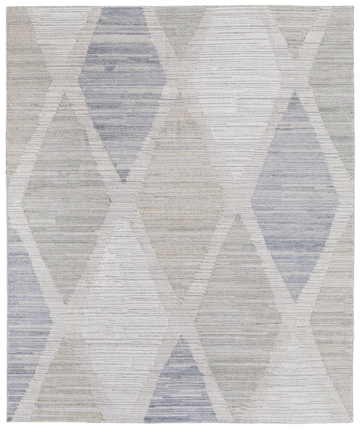 Feizy Elias 69FWF Rug in Ivory/Blue