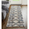 Feizy Mynka 39IFF Transitional Diamond in Tan/Ivory/Blue