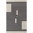 Feizy Maguire 8900F Transitional Abstract Rug in Gray/Ivory/Black