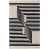 Feizy Maguire 8900F Transitional Abstract Rug in Gray/Ivory/Black