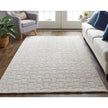 Feizy Redford 8669F Transitional Solid in Ivory