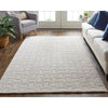 Feizy Redford 8669F Transitional Solid in Ivory