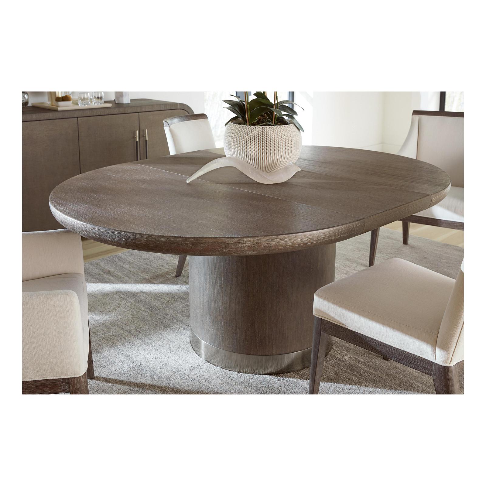 Hooker Furniture Modern Mood Round Dining Table with 1-18in Leaf