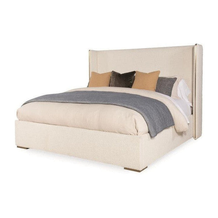 Century Furniture Upholstered Wing Bed