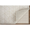 Feizy Redford 8846F Transitional Solid in Ivory/Gray