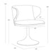 Sunpan Simone Swivel Dining Chair - Casablanca Cloud