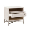 Pulaski Furniture Ashby Place Accent Nightstand with Center Drawers and USB-C Port