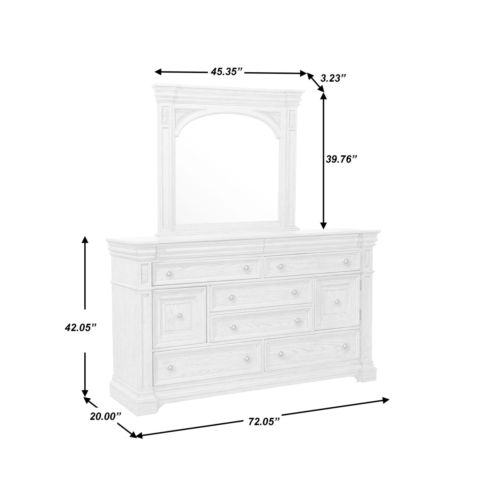 Pulaski Furniture Kingsbury 8 Drawer Dresser