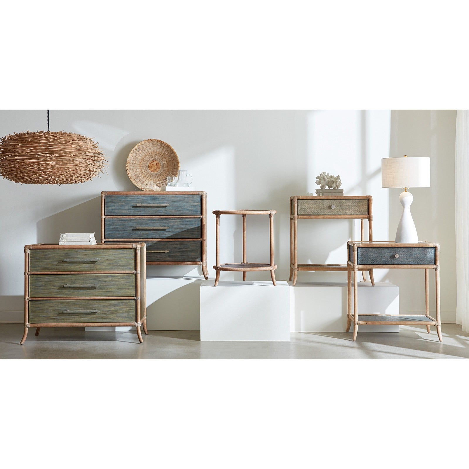Hooker Furniture Retreat Cane End Table