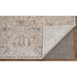 Feizy Pasha 39M6F Transitional Distressed in Taupe/Ivory/Blue