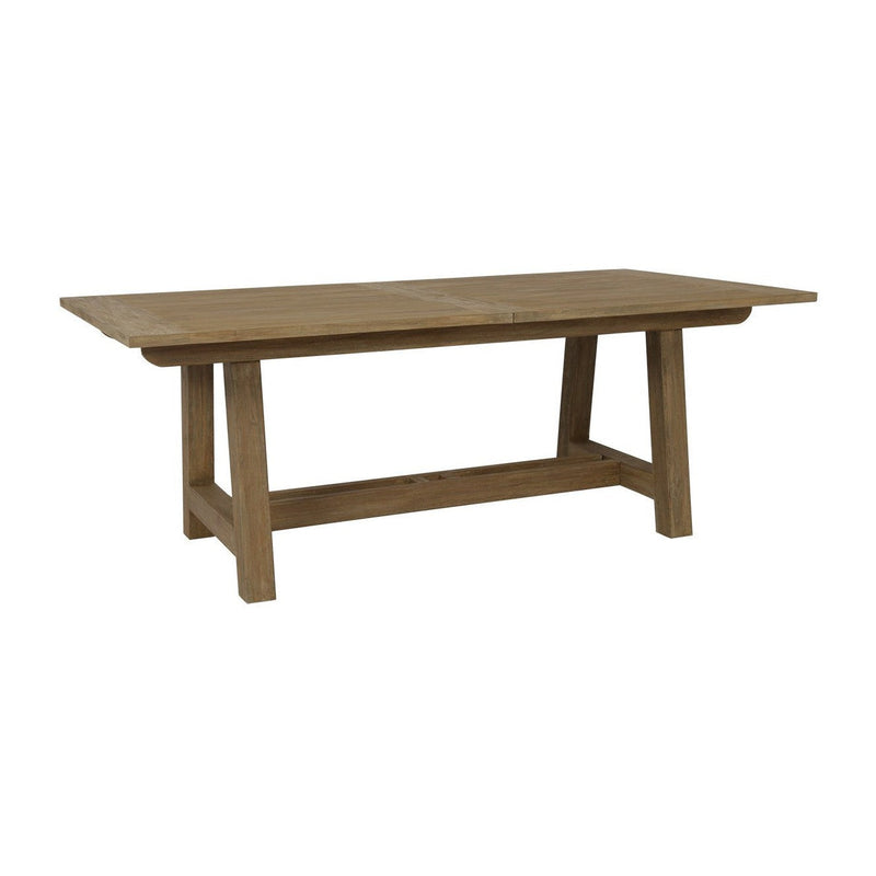 Sunset West Coastal Teak Dining Table with Leaf Extension — Grayson Living