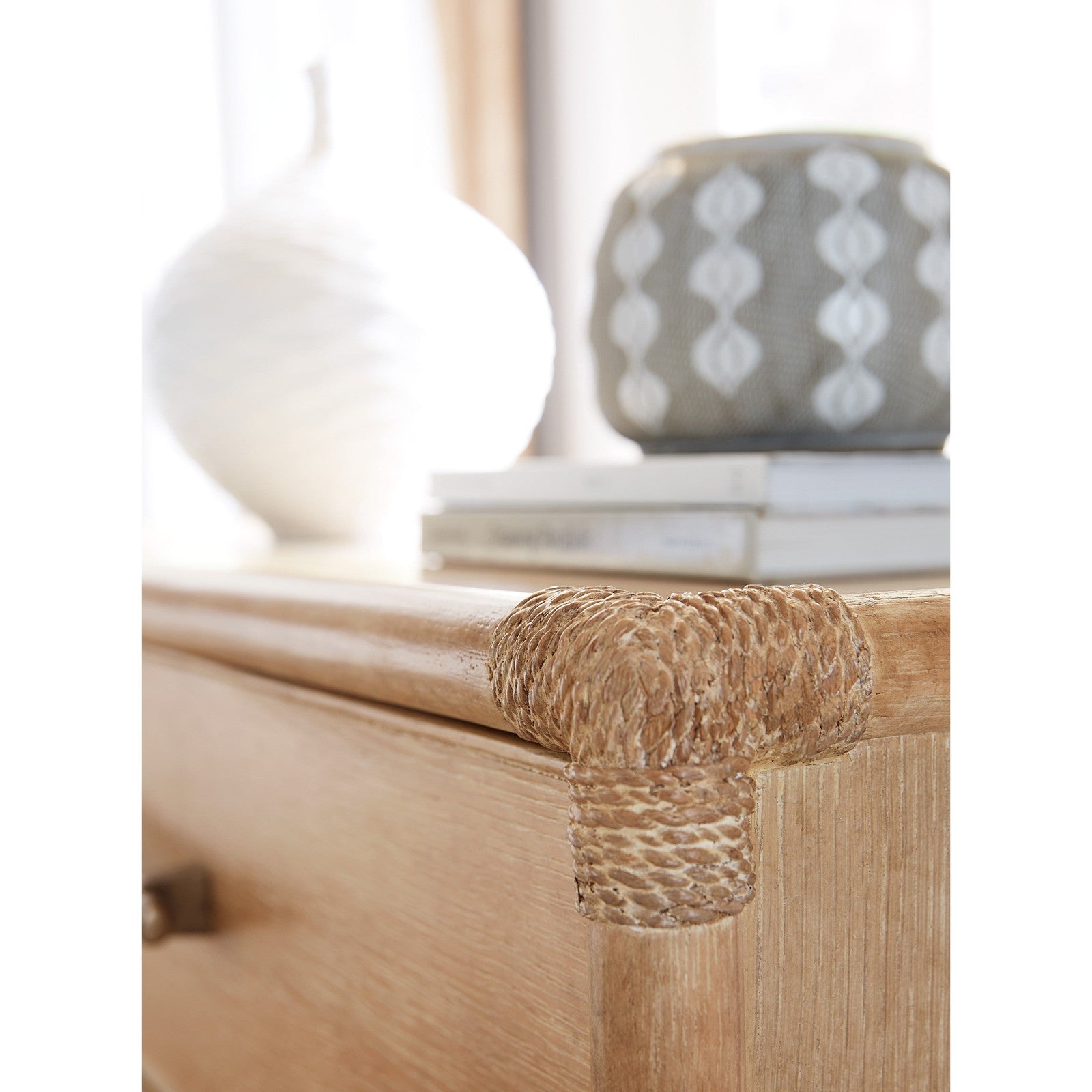 Hooker Furniture Retreat Pole Rattan Nightstand