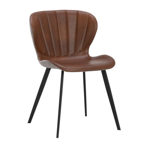 Sunpan Arabella Dining Chair - Bravo Cognac / November Grey