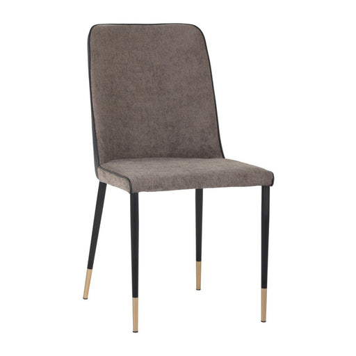 Sunpan Klaus Dining Chair - Sparrow Grey / Napa Black - Set of 2