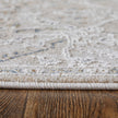 Feizy Pasha 39M6F Transitional Distressed in Taupe/Ivory/Blue