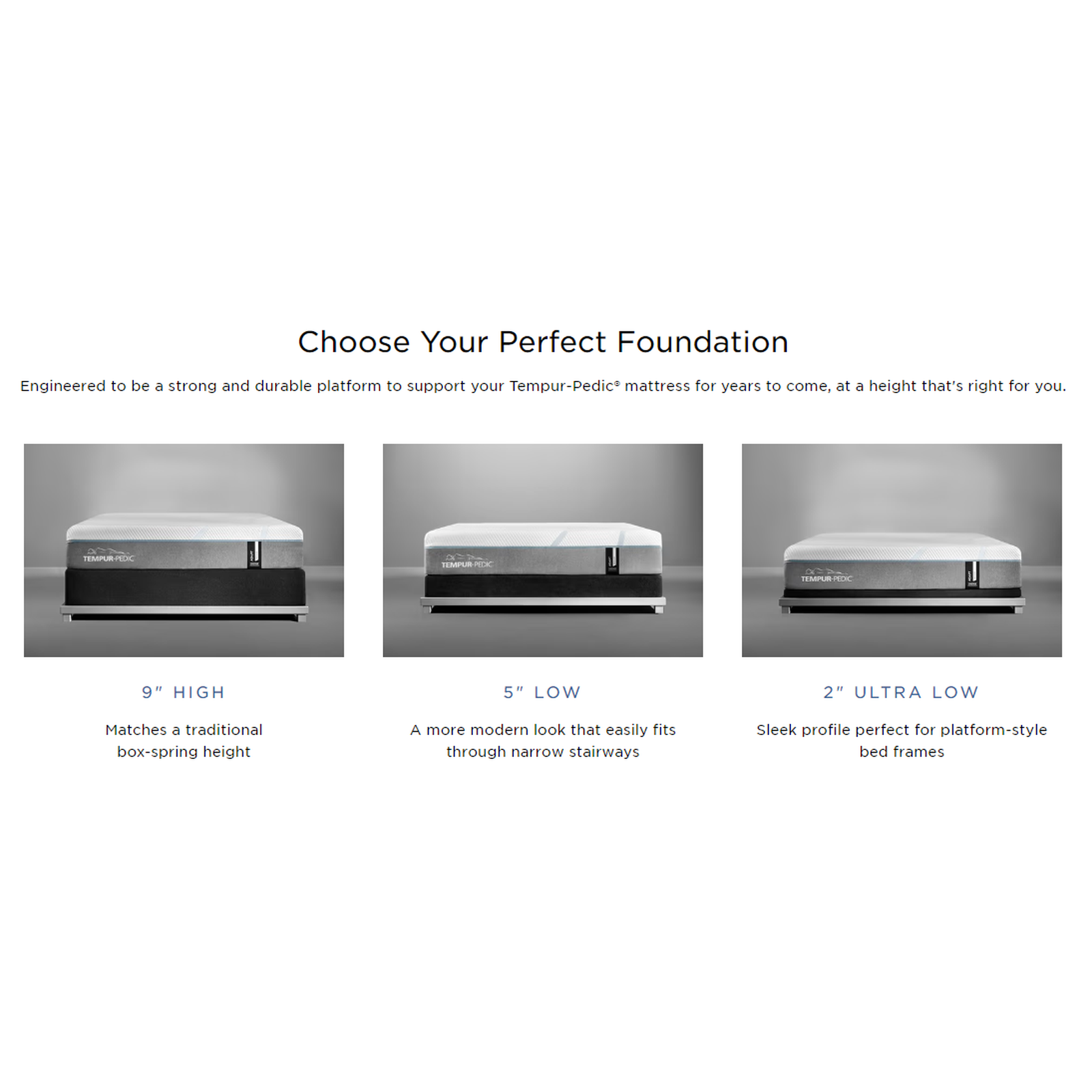 Tempur-Pedic Flat Foundation