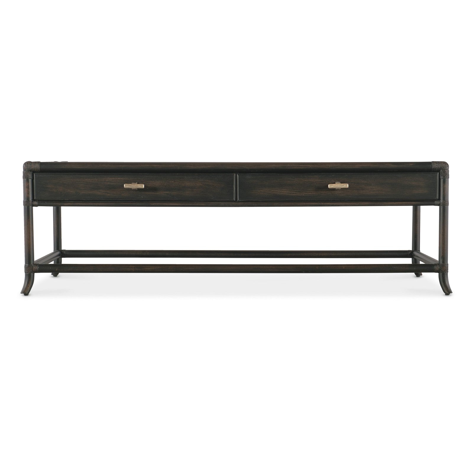 Hooker Furniture Retreat Pole Rattan Cocktail Table