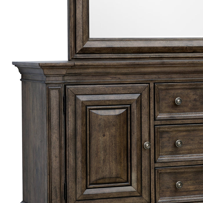 Pulaski Furniture Woodbury 5-Drawer Dresser with Cabinets