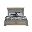 Pulaski Furniture Madison Ridge Panel Queen Bed with Blanket Chest Footboard