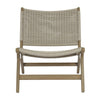 Sunset West Coastal Teak Cushionless Accent Chair