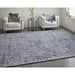 Feizy Whitton 8891F Modern Abstract Rug in Black/Gray/Ivory