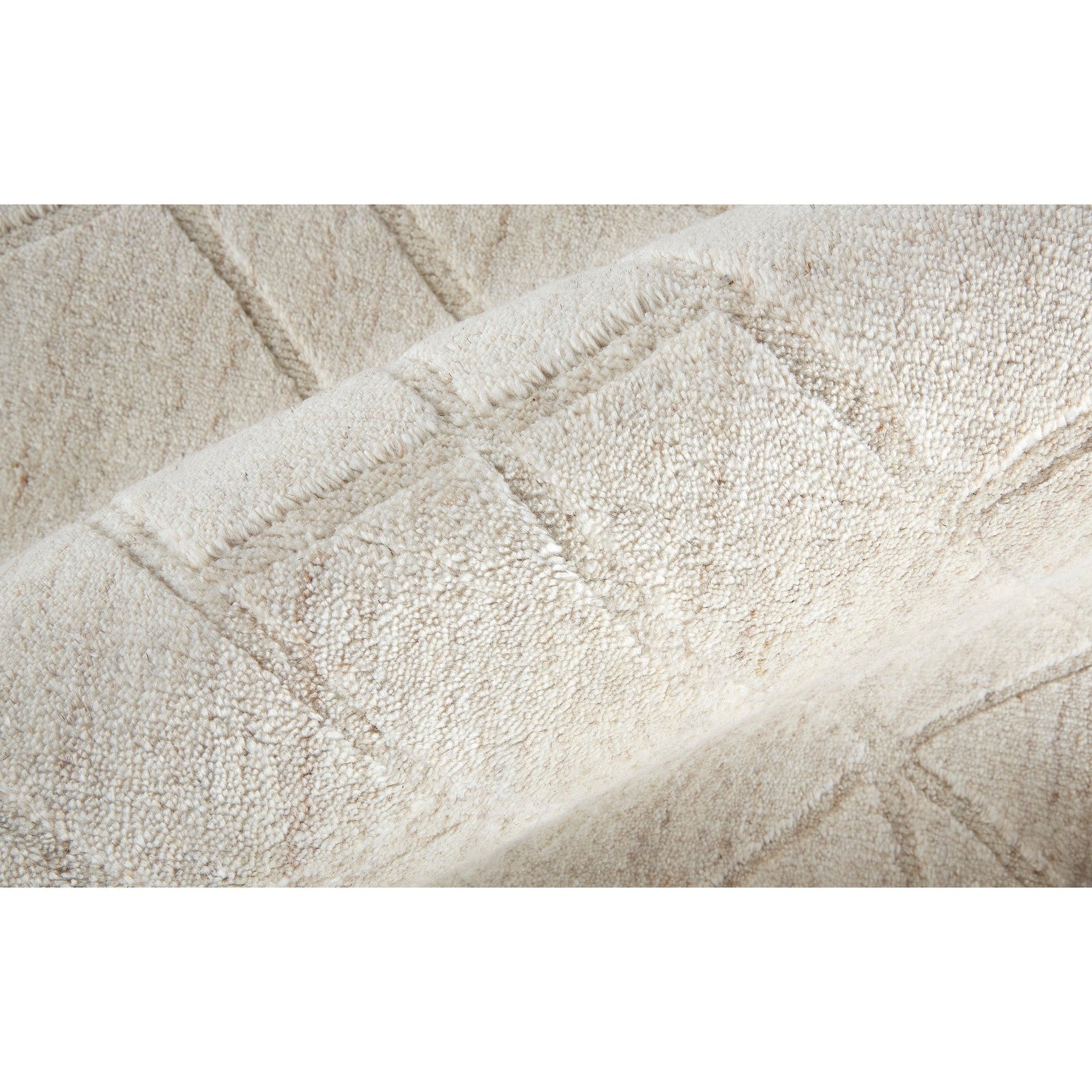 Feizy Redford 8846F Transitional Solid in Ivory/Gray