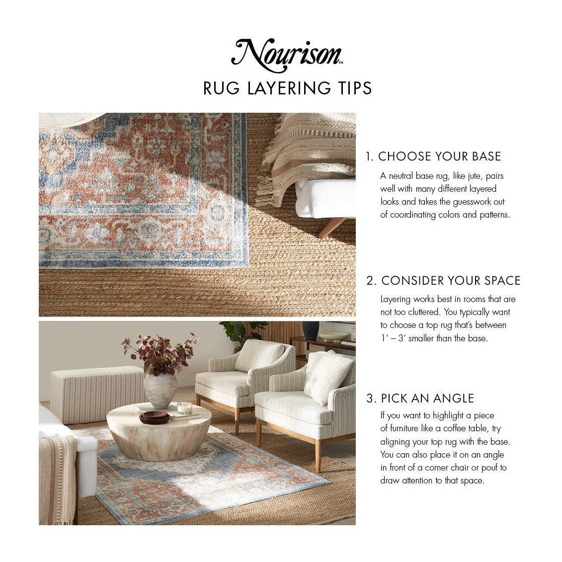 Nourison Natural Texture NTX01 Farmhouse Indoor Rug
