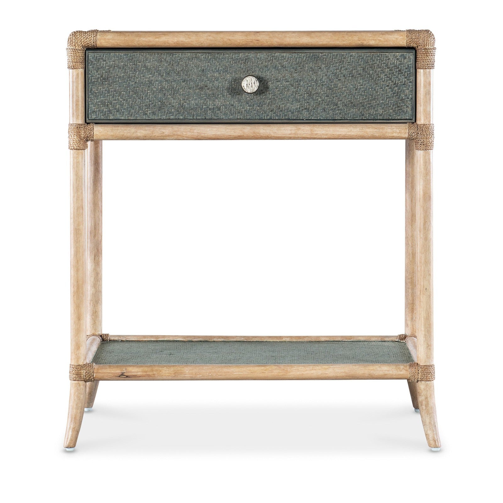 Hooker Furniture Retreat Pole Rattan Bedside Table