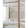 Hooker Furniture Retreat Pole Rattan Upholstered Poster Bed w/Canopy