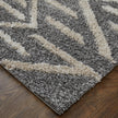 Feizy Mynka 39IBF Transitional Diamond in Gray/Ivory