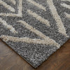 Feizy Mynka 39IBF Transitional Diamond in Gray/Ivory