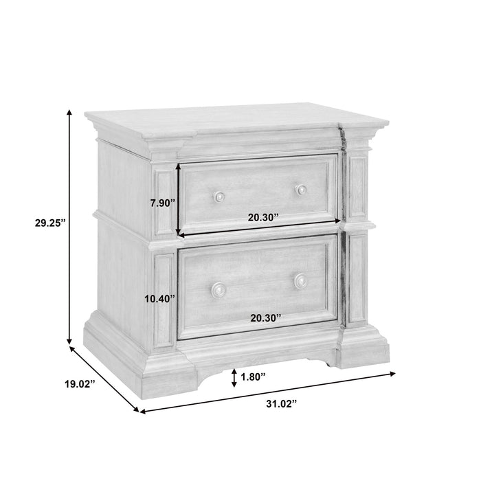 Pulaski Furniture Woodbury Two Drawer Nightstand with USB