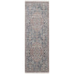 Feizy Marquette 39GUF Transitional Medallion in Blue/Ivory