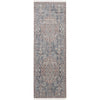 Feizy Marquette 39GUF Transitional Medallion in Blue/Ivory