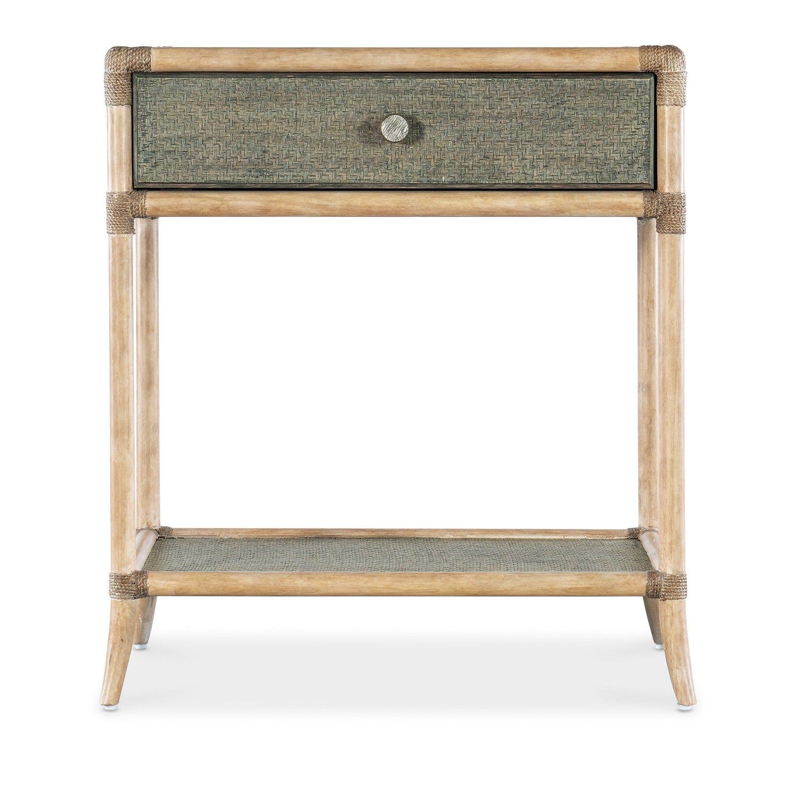 Hooker Furniture Retreat Pole Rattan Bedside Table