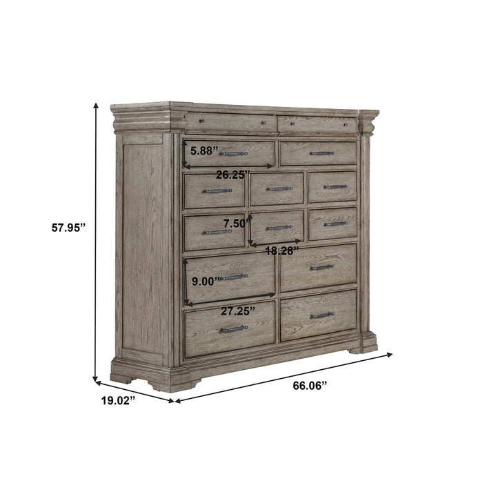 Pulaski Furniture Madison Ridge 14 Drawer Master Chest