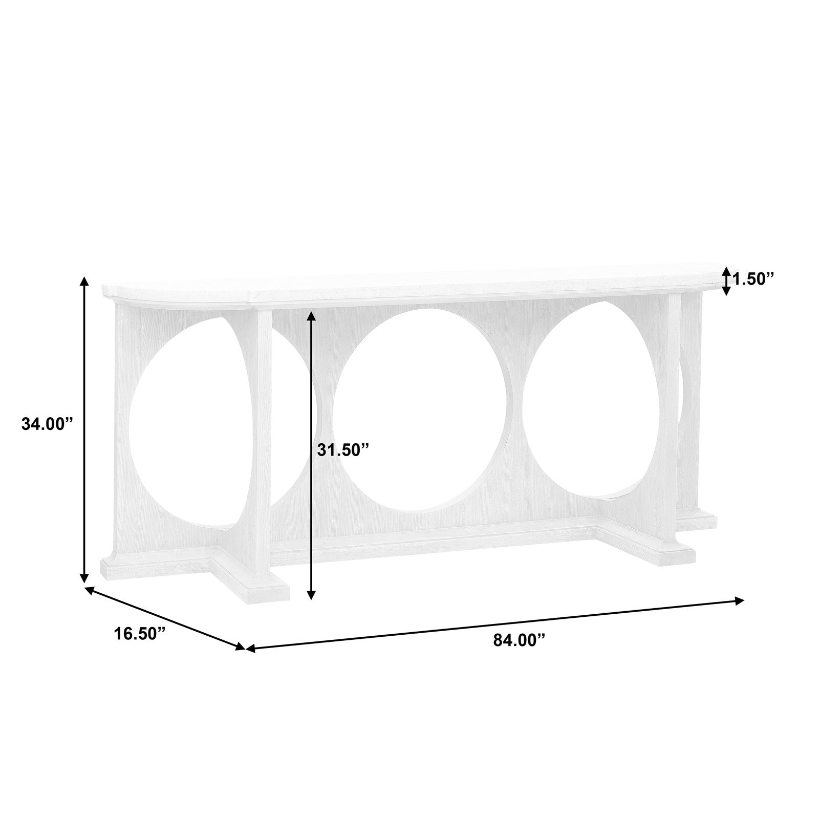 Pulaski Furniture Modern Entryway Console Table with Concrete Top