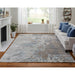 Feizy Zarah 8918F Modern Watercolor Rug in Gray/Tan/Blue