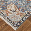 Feizy Kaia 39HXF Transitional Medallion in Orange/Ivory/Blue