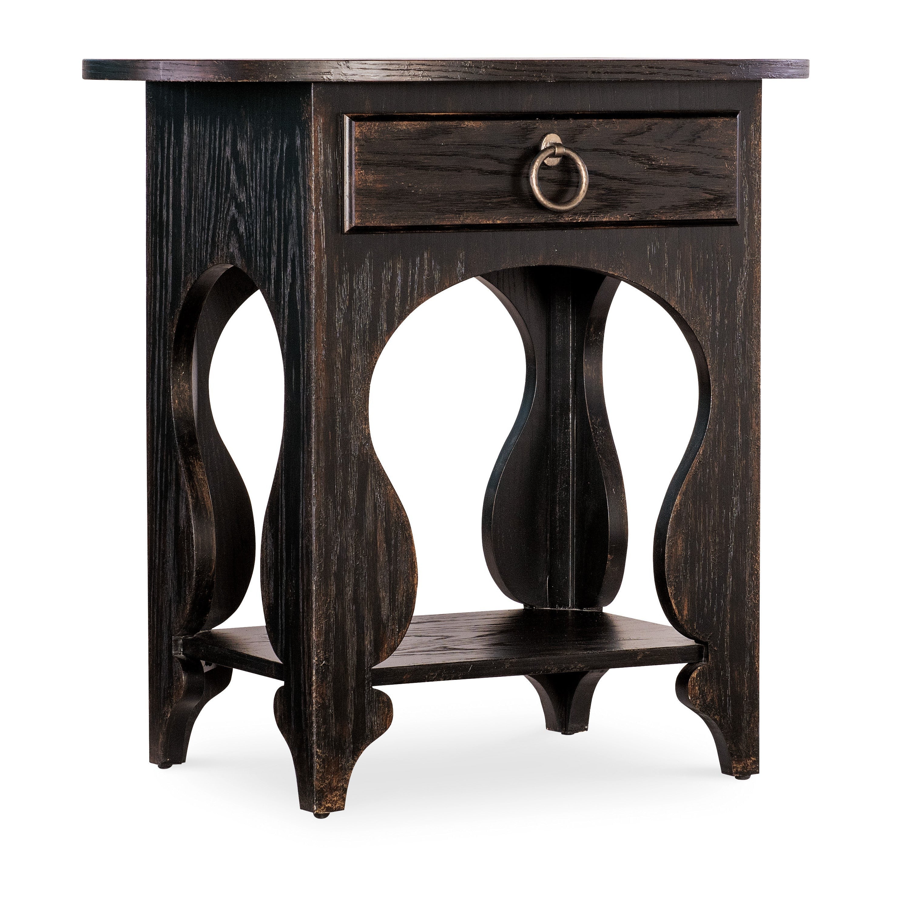 Hooker Furniture Americana One-Drawer Oval Nightstand