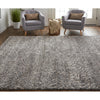 Feizy Vancouver 39FJF Modern Abstract in Gray/Taupe/Ivory