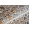 Feizy Laina 39G0F Transitional Geometric in Tan/Ivory/Blue