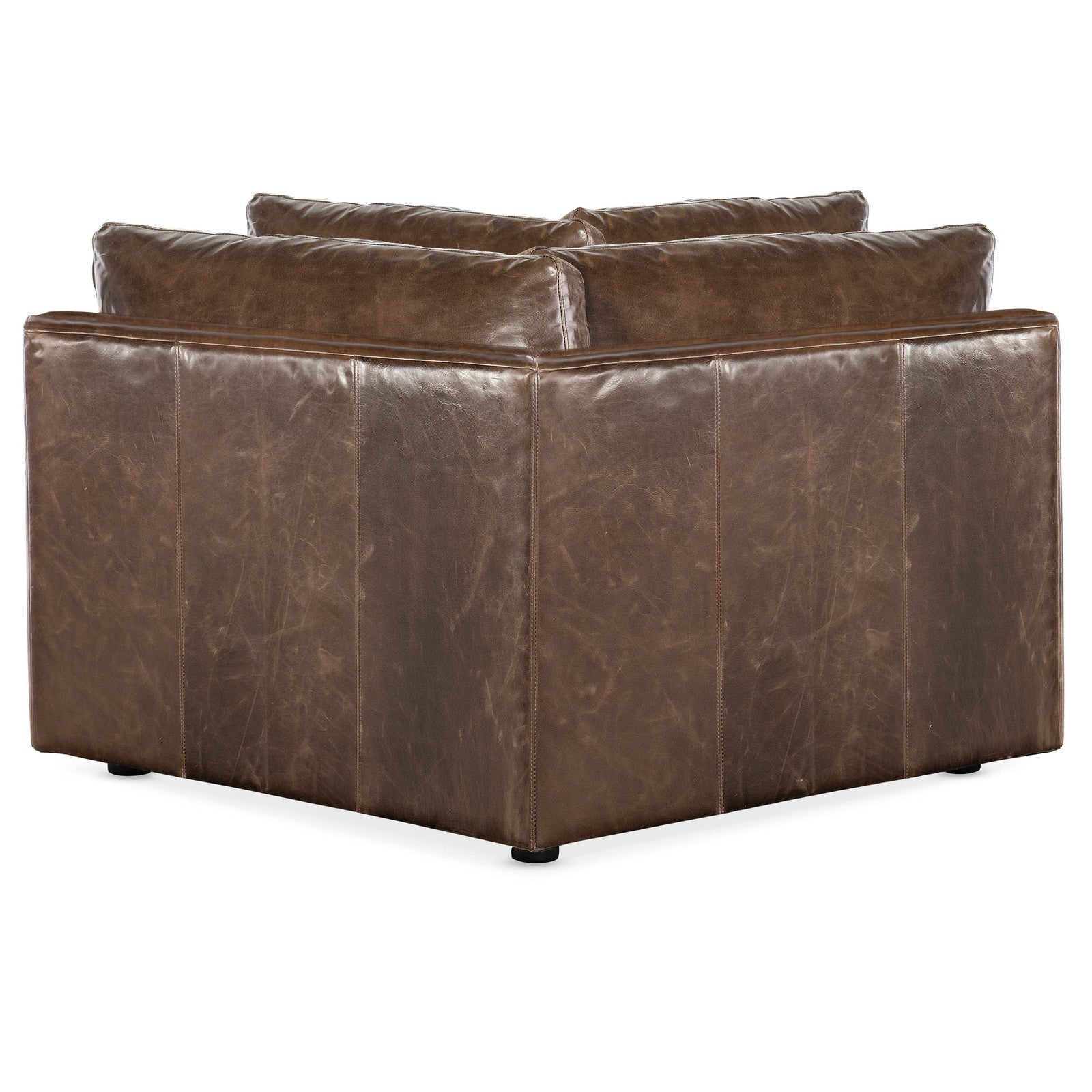 M Furniture Wilder 6 Piece Leather Sectional