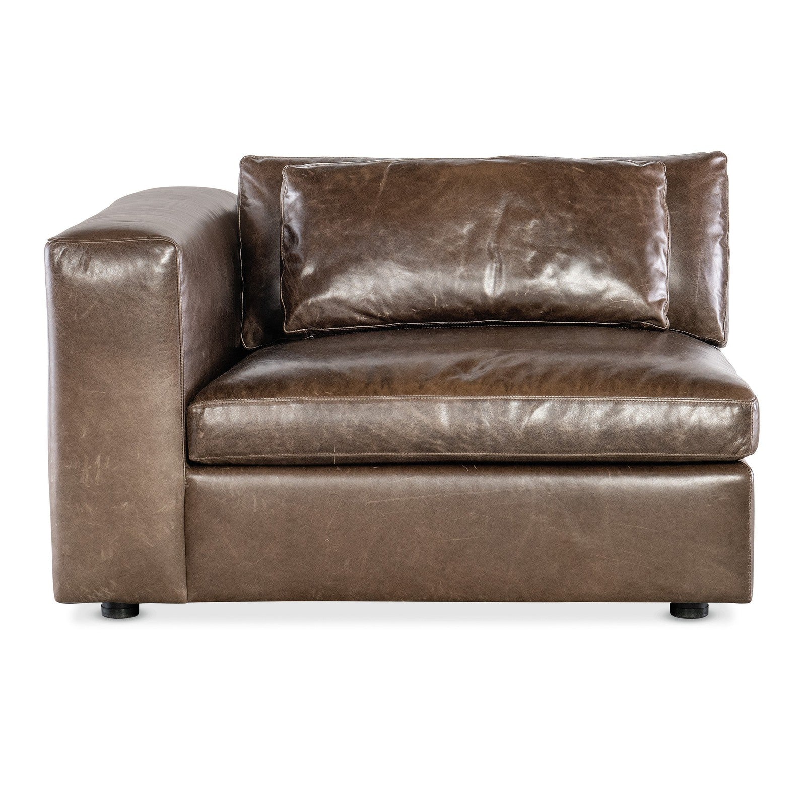 M Furniture Wilder 6 Piece Leather Sectional