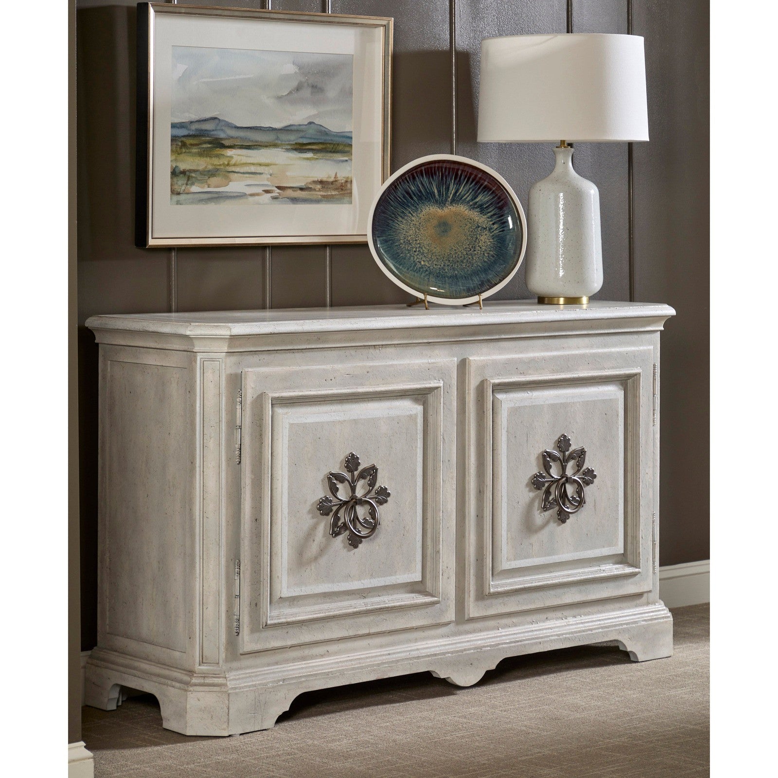 Pulaski Furniture Antique French 2 Door Credenza