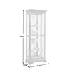Pulaski Furniture PFC Curios Mirrored 5 Shelf Gallery Curio Cabinet