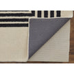 Feizy Maguire 8900F Transitional Abstract Rug in Gray/Ivory/Black